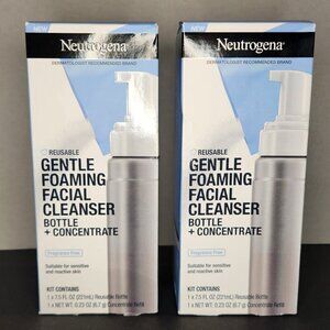 Neutrogena Reusable Gentle Foaming Facial Cleanser Bottle + Concentrate Refill